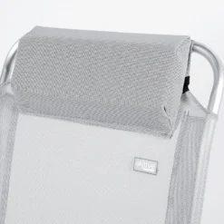 AKTIVE - Chaise Pliante Haute Avec Dossier Haut Réglable 5 Positions, Gris -Tente Magasin aktive chaise pliante haute avec dossier haut reglable 5 positions gris 4