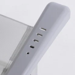 AKTIVE - Chaise Pliante Haute Avec Dossier Haut Réglable 5 Positions, Gris -Tente Magasin aktive chaise pliante haute avec dossier haut reglable 5 positions gris 5