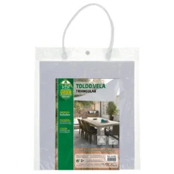 Auvent Triangulaire En Polyester Aktive Garden Coloris Blanc -Tente Magasin auvent triangulaire en polyester aktive garden coloris blanc 3
