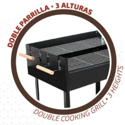 Barbecue Au Charbon De Bois Portable Aktive Double Grill -Tente Magasin barbecue au charbon de bois portable aktive double grill 2