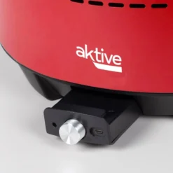 Barbecue De Table Sans Fumée Rond Rouge 2 En 1 Ø34 Cm Aktive -Tente Magasin barbecue de table sans fumee rond rouge 2 en 1 o34 cm aktive 4