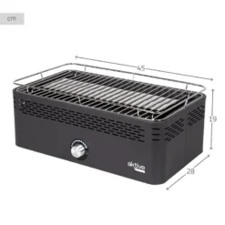 Barbecue Rectangulaire Noir De Table Sans Fumée 45x28x19 Cm Aktive -Tente Magasin barbecue rectangulaire noir de table sans fumee 45x28x19 cm aktive 3