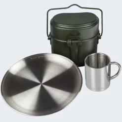 Batterie De Cuisine De Camping, Assiette Plate Et Tasse Isotherme Set -Tente Magasin batterie de cuisine de camping assiette plate et tasse isotherme set 2
