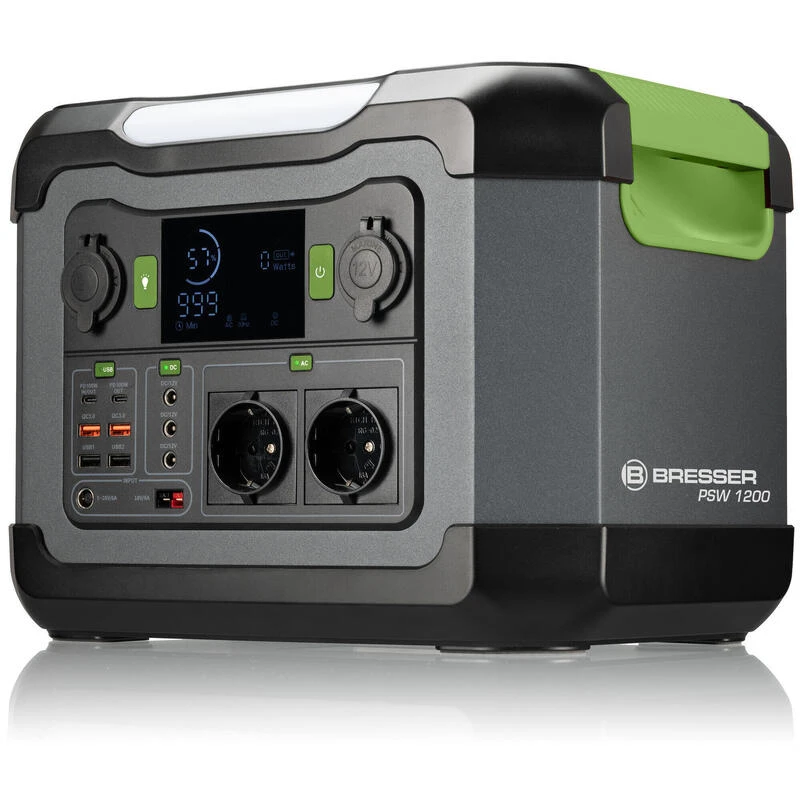 Batterie Externe Portable BRESSER 1200 W - Powerbank, Camping, Voyage 1 Batterie Externe Portable BRESSER 1200 W - Powerbank, Camping, Voyage