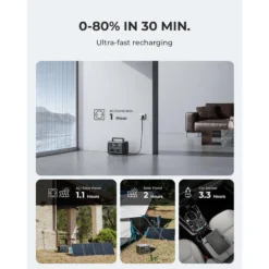 BLUETTI Générateur Électrique EB3A+PV200 268Wh/600W LiFePO4 Batterie Pour Voyage -Tente Magasin bluetti generateur electrique eb3apv200 268wh600w lifepo4 batterie pour voyage 3