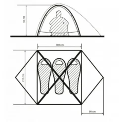 Borzhava 3 Alu - Tente Légère - 3 Personnes - Jaune -Tente Magasin borzhava 3 alu tente legere 3 personnes jaune 4