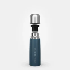 Quechua Bouteille Isotherme Inox 0,4L Avec Gobelet Pour La Randonnée - Bleu -Tente Magasin bouteille isotherme inox 04l avec gobelet pour la randonnee bleu 7
