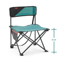 Quechua CHAISE BASSE PLIANTE DE CAMPING MH100 Bleue -Tente Magasin chaise basse pliante de camping mh100 bleue 3