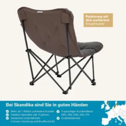Chaise De Camping Pliante - Mala - Sac De Transport - Rembourrée - Max. 135 Kg -Tente Magasin chaise de camping pliante mala sac de transport rembourree max 135 kg 5