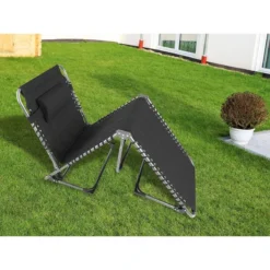 Chaise Longue Torget - Transat - Bain De Soleil 190x60x30 Cm - 150 Kg - Pliable -Tente Magasin chaise longue torget transat bain de soleil 190x60x30 cm 150 kg pliable 3