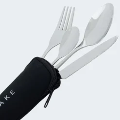 Couverts De Camping Set | Fourchette, Couteau, 2 Cuillères | Incl. Sac | Acier -Tente Magasin couverts de camping set fourchette couteau 2 cuilleres incl sac acier 3