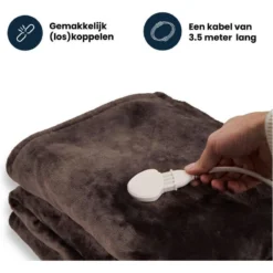 Couverture Électrique Luvego Avec Polaire/Sherpa - Brun Foncé 11 Couverture Électrique Luvego Avec Polaire/Sherpa - Brun Foncé -Tente Magasin couverture electrique luvego avec polairesherpa brun fonce 4