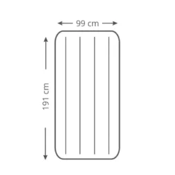 Intex Downy Twin Airbed With Foot BIP - Lit Gonflable - 191x99x25cm - Avec Accessoires -Tente Magasin downy twin airbed with foot bip lit gonflable 191x99x25cm avec accessoires 3