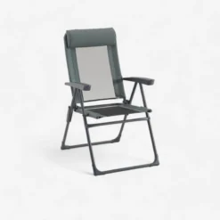 Quechua FAUTEUIL PLIANT CONFORTABLE POUR LE CAMPING - INCLINABLE - ACIER