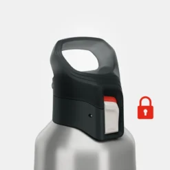 Quechua Gourde Isotherme Inox 1L Bouchon à Ouverture Rapide Pour La Randonnée - Kaki -Tente Magasin gourde isotherme inox 1l bouchon a ouverture rapide pour la randonnee kaki 4