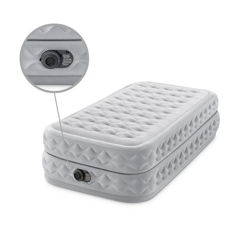 Intex Matelas Gonflable - 1-Person - 99 X 191 X 51 Cm - Gris 2 Intex Matelas Gonflable - 1-Person - 99 X 191 X 51 Cm - Gris – Image 2