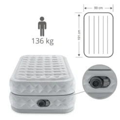 Intex Matelas Gonflable - 1-Person - 99 X 191 X 51 Cm - Gris 8 Intex Matelas Gonflable - 1-Person - 99 X 191 X 51 Cm - Gris -Tente Magasin intex matelas gonflable 1 person 99 x 191 x 51 cm gris 3