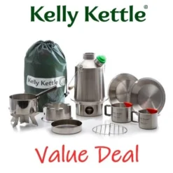 Kelly Kettle Kit Ultime 'Scout' - Acier Inoxydable NOUVEAU -Tente Magasin kelly kettle kit ultime scout acier inoxydable nouveau 2