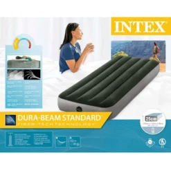 Matelas Gonflable - Intex Prestige Downy -1 Personne - 76x191x25 Cm (BxLxH) -Tente Magasin matelas gonflable intex prestige downy 1 personne 76x191x25 cm bxlxh 4