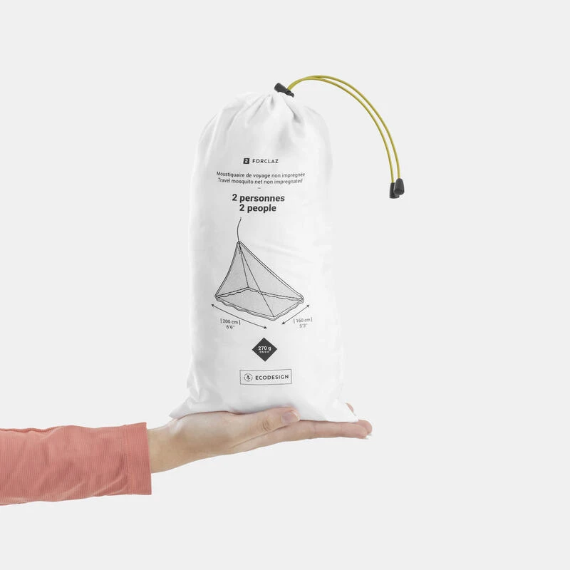 Moustiquaire De Voyage Non Imprégnée - 2 Personnes- Blanche 6 Moustiquaire De Voyage Non Imprégnée - 2 Personnes- Blanche – Image 6