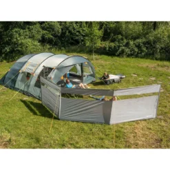 Paravent De Camping Bora - Brise-Vue - 4,5 X 1,4 M - Résistant Au Vent - Gris -Tente Magasin paravent de camping bora brise vue 45 x 14 m resistant au vent gris 3
