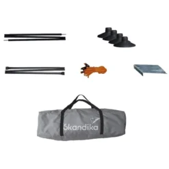 Paravent De Camping Bora - Brise-Vue - 4,5 X 1,4 M - Résistant Au Vent - Gris -Tente Magasin paravent de camping bora brise vue 45 x 14 m resistant au vent gris 6