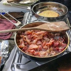 Pathfinder Poêle à Frire Pliable En Acier Inoxydable Avec Couvercle -Tente Magasin pathfinder poele a frire pliable en acier inoxydable avec couvercle 3