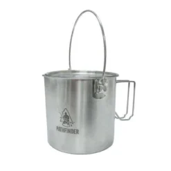 Pathfinder Pot En Acier Inoxydable Avec Couvercle (1,9 L) -Tente Magasin pathfinder pot en acier inoxydable avec couvercle 19 l 2