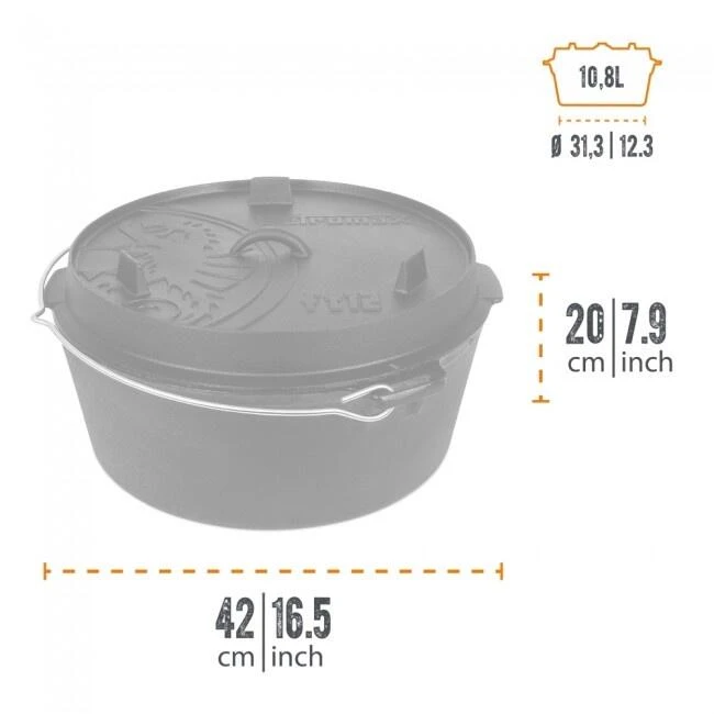 Petromax Dutch Oven FT12-12QT - Sans Pieds 3 Petromax Dutch Oven FT12-12QT - Sans Pieds – Image 3