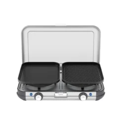 Campingaz Réchaud De Camping à Gaz 2 Feux Camp & Grill - Plancha, Grill Et Wok -Tente Magasin rechaud de camping a gaz 2 feux camp and grill plancha grill et wok 3