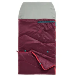 Quechua SAC DE COUCHAGE ENFANT MH100 10°C - PRUNE -Tente Magasin sac de couchage enfant mh100 10c prune 4