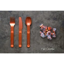 SET 3 COUVERTS MAGNÉTIQUES MAGWARE - CAMPING BIVOUAC - ALUMINUM DUR - AVEC ÉTUI -Tente Magasin set 3 couverts magnetiques magware camping bivouac aluminum dur avec etui 3