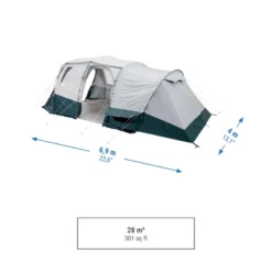 Quechua Tente à Arceaux De Camping - Arpenaz 6.3 F&B - 6 Personnes - 3 Chambres 12 Quechua Tente à Arceaux De Camping - Arpenaz 6.3 F&B - 6 Personnes - 3 Chambres -Tente Magasin tente a arceaux de camping arpenaz 63 f and b 6 personnes 3 chambres 2
