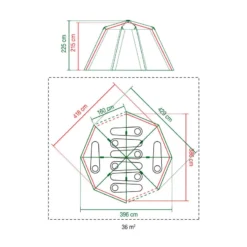 Tente Coleman Octagon 8 (Verte) 11 Tente Coleman Octagon 8 (Verte) -Tente Magasin tente coleman octagon 8 verte 5