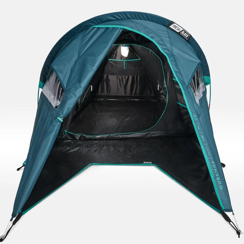 Quechua Tente De Camping - MH100 XL - 2 Places - Fresh & Black 6 Quechua Tente De Camping - MH100 XL - 2 Places - Fresh & Black – Image 6