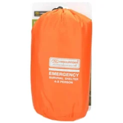 HIGHLANDER Tente D'urgence Abri De Survie 4-5 Personnes - Orange -Tente Magasin tente durgence abri de survie 4 5 personnes orange 4