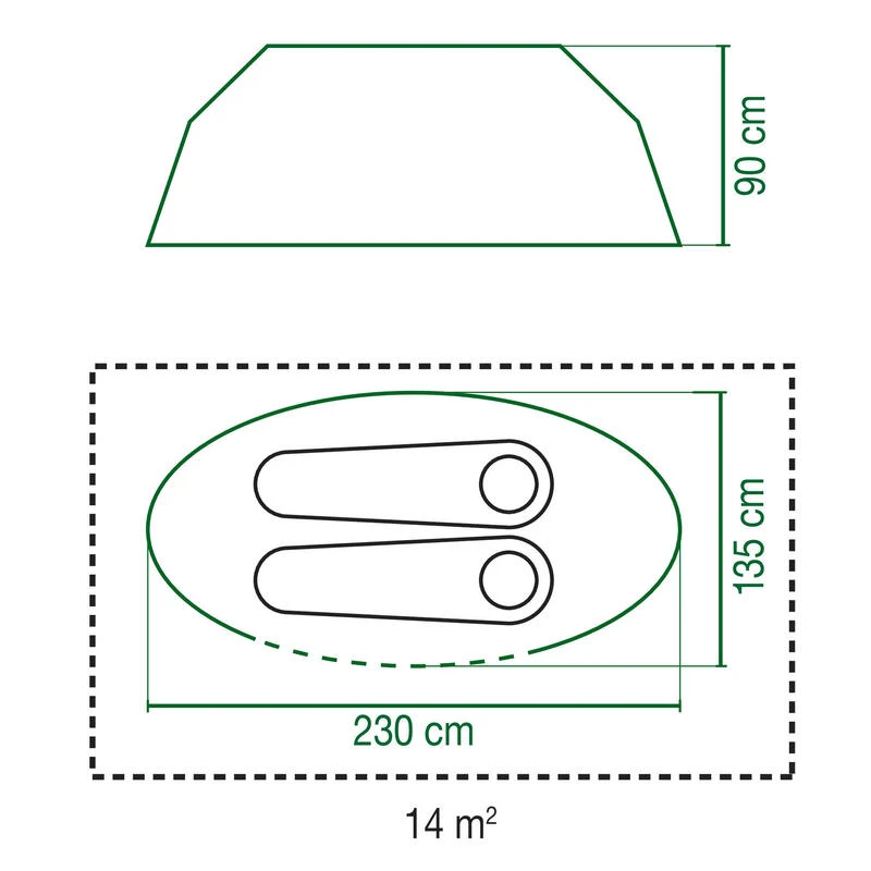 Coleman Tente Galiano Bleue - 2 Personnes 6 Coleman Tente Galiano Bleue - 2 Personnes – Image 6