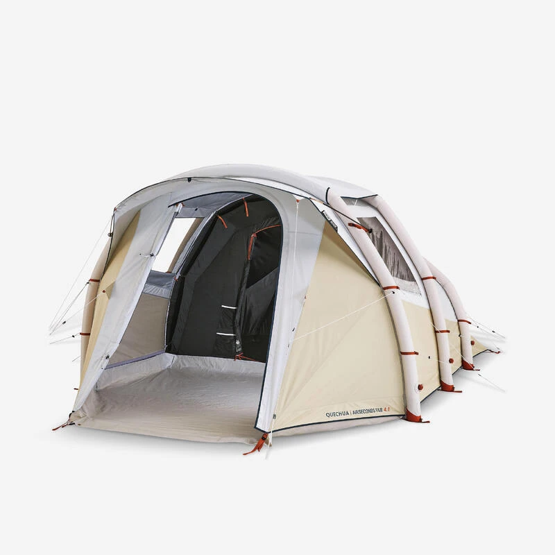 Quechua Tente Gonflable De Camping - Air Seconds 4.1 F&B - 4 Personnes - 1 Chambre 1 Quechua Tente Gonflable De Camping - Air Seconds 4.1 F&B - 4 Personnes - 1 Chambre