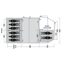 Tente Gonflable Outwell Knightdale 8PA 7 Tente Gonflable Outwell Knightdale 8PA -Tente Magasin tente gonflable outwell knightdale 8pa 2