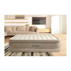 Intex Ultra Plush Queen Airbed - Lit Gonflable - 203x152x46cm - Compris Accessoires -Tente Magasin ultra plush queen airbed lit gonflable 203x152x46cm compris accessoires 3