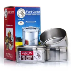 Zebra Porte-nourriture En Acier Inoxydable 12cm X 3 Couches -Tente Magasin zebra porte nourriture en acier inoxydable 12cm x 3 couches 2